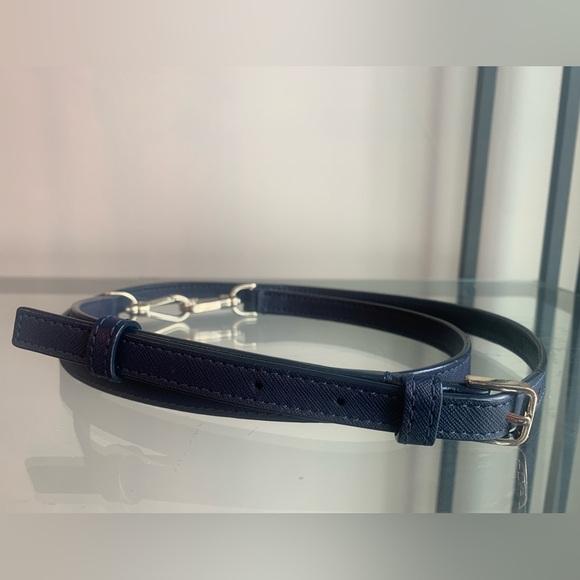 Kate Spade Cameron Boardwalk Stripe Medium Satchel Navy Saffiano Leather - Picture 8 of 11